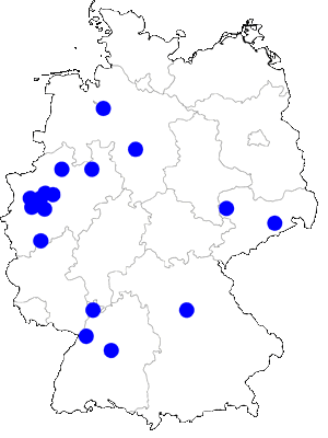 Map of German cinemas in cities with a population over 150,000